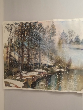 «Снежное хокку» Горячий батик