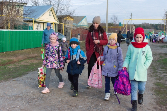 Сбор продуктов детьми в д.Кня-Баш, Кукморского района РТ