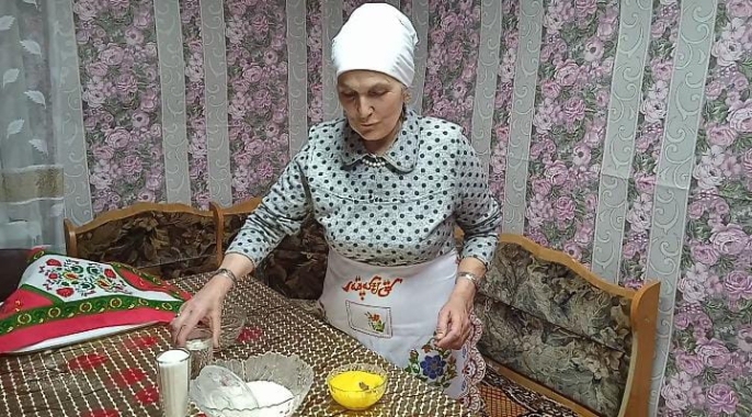 Процесс приготовления блюда әлбә от Нигъматзяновой Марвар Мубаракшовны, село Кулле-Кими  Атнинского района РТ