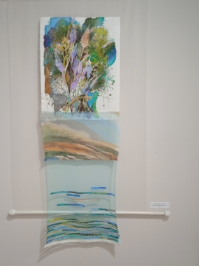 «И подарю букет».  Атлас,шифон, коллаж