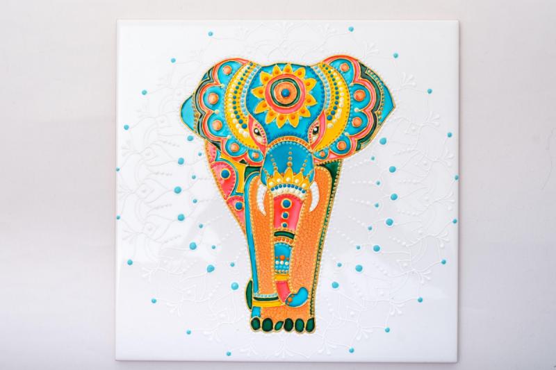 Декоративная плитка  «Индийский слон»