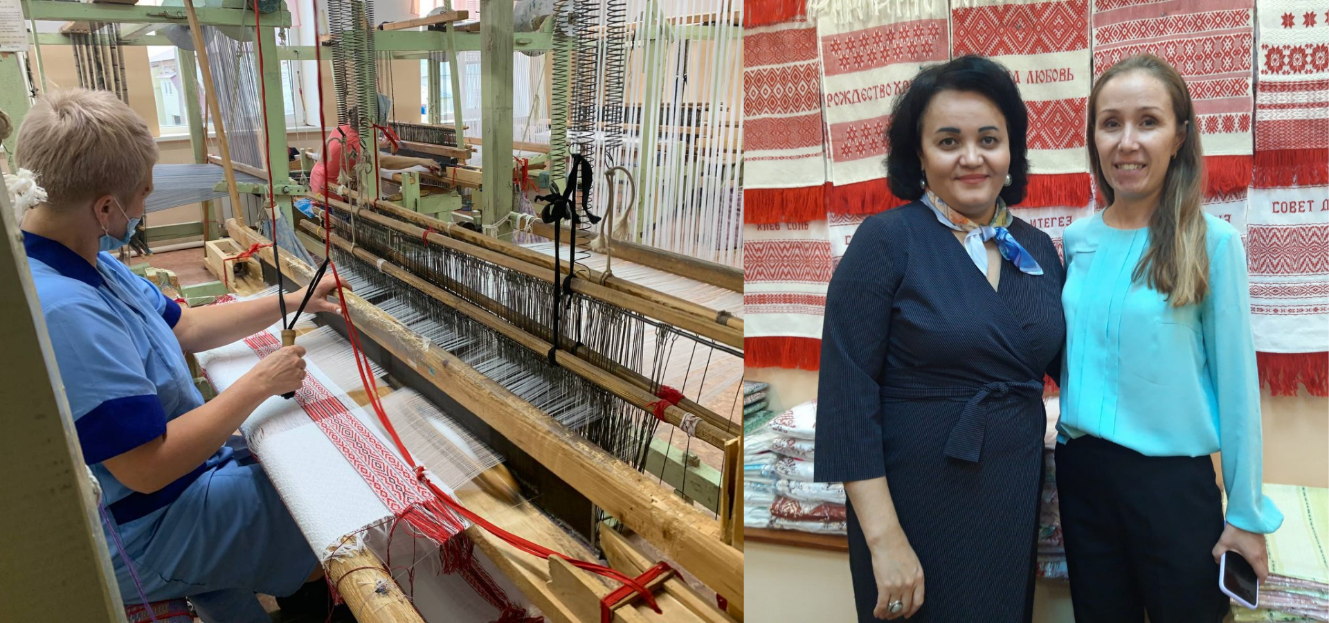 Директор «Таткультресурсцентра» Алсу Мифтахова посетила Алексеевскую фабрику художественного ткачества