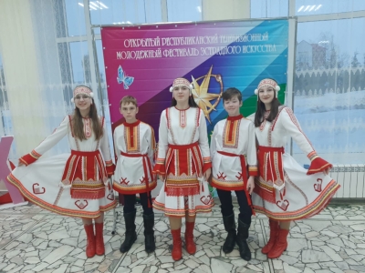 Солисты детского мордовского вокального ансамбля «Од ваймоне»