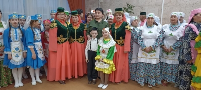 выступление в концерте посвященный ко Дню победы спектакль "Баш куям тезлэренэ" автор Айгуль Ахметгалиева