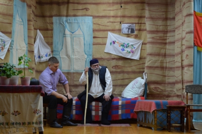 Театральный коллектив "Сәхнә" Казакларского СК, спектакль"Өзелгән йөзем""