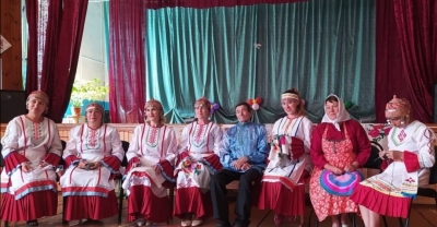 Фольклорный коллектив «Çăлкуç» на празднике «Улах каҫе»(Посиделки).