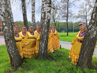 ансамбль  на фестивале "Шәл бистәсе" п.Рыбная слобода 