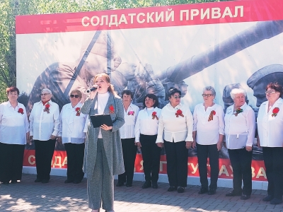 Выступление в концертной программе ко Дню победы в ВОВ 1941-45 гг.